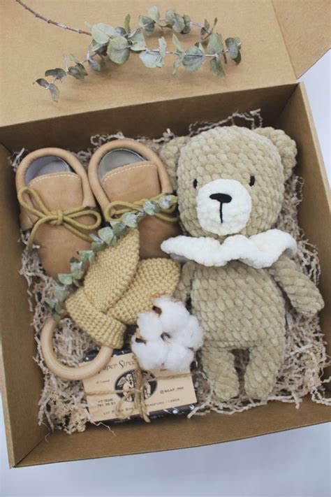 Welcome Baby Gift Box Idea Newborn Gender Neutral Gift Set Unisex