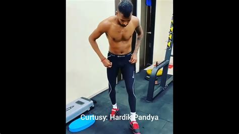 Hardik Pandya The Most Hard Gym Exercise By Hardik Watch Full Video Youtube