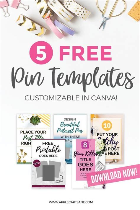Free Pinterest Pin Templates Customizable In Canva Kristin