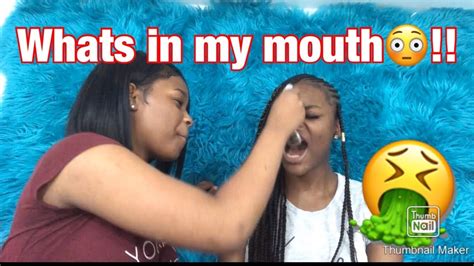 Whats In My Mouth Challenge With Bestfriend Youtube