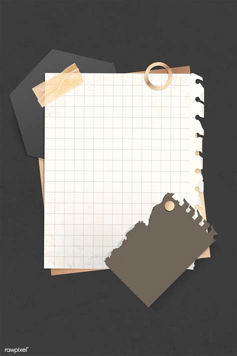Minimal Grid Note Paper Vector Premium Image By Kappy