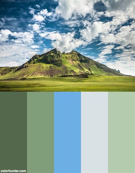 Icelandic Landscapes Color Palette Colorful Landscape Landscape