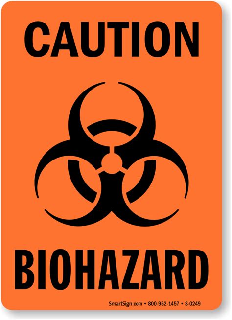 Caution Biohazard Sign Sku S 0249