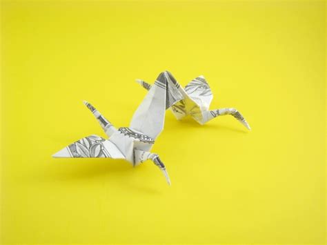 Origami Ideas Step By Step Dollar Origami Crane