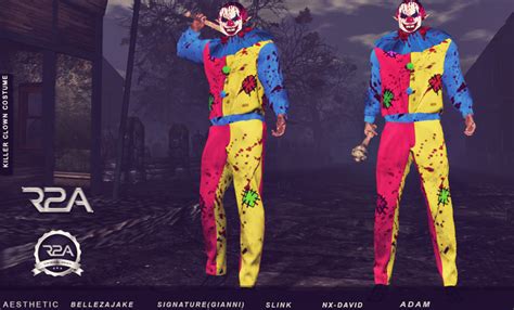 Second Life Marketplace R2a Killer Clown Costume