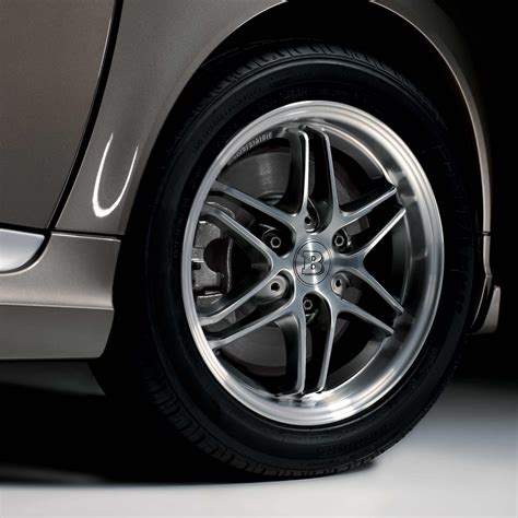 15 Smart Brabus Mono Vii Wheels In Black Chrome Polished Surface