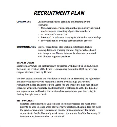 Irm 9.11.4.21 criminal investigation recruitment program. Recruiting Plan Examples - emmamcintyrephotography.com