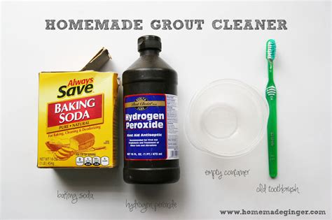 Baking soda's cleaning power comes from several properties, both physical and chemical: homemade ginger: RECIPE: Homemade Grout Cleaner