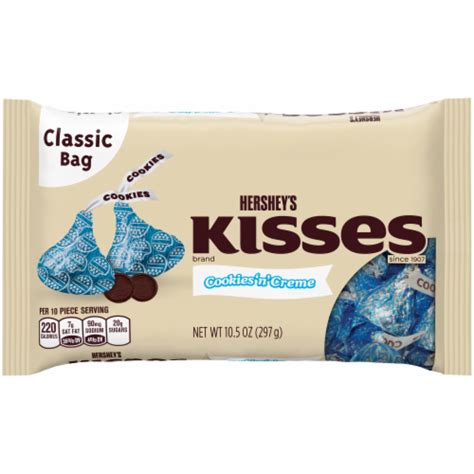 Hersheys Kisses Cookies N Creme Candy 105 Oz Kroger