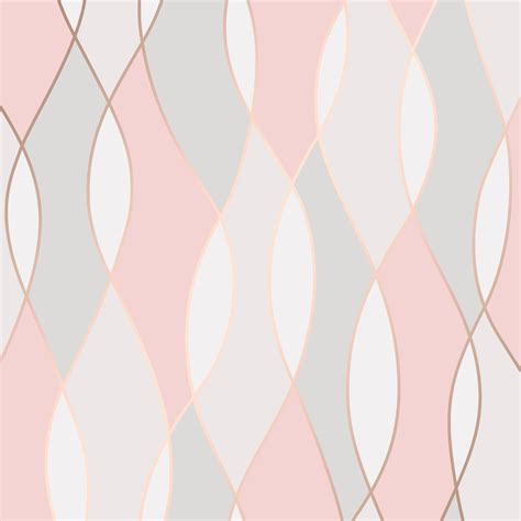 The beauty of geometric wallpaper is that it looks undeniably contemporary whilst also having that fun retro vibe. Fine Décor Pink Geometric Rose Gold Effect Wallpaper ...