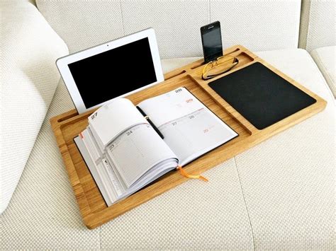 Lap Desk Oak Wood Laptop Stand First Fathers Day T From Daughter Son