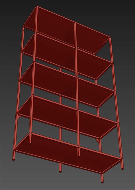 Ikea Vittsjo Shelf Unit Medium 3d Model By Musladinov