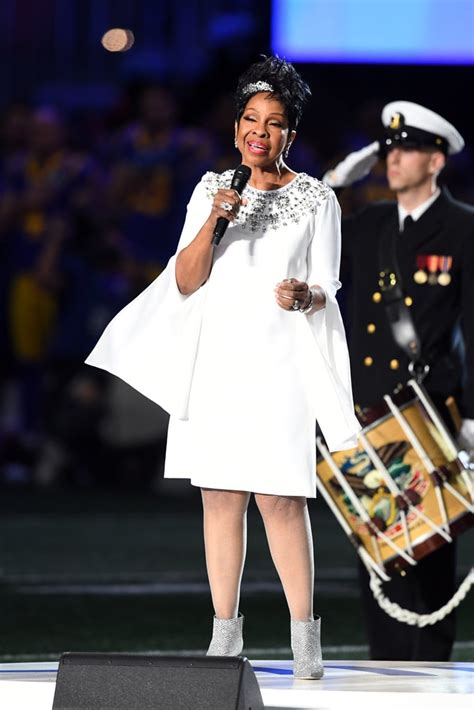 Gladys maria knight (born may 28, 1944), known as the empress of soul, is an american singer, songwriter, actress, businesswoman, and author. Gladys Knight Sings the National Anthem at Super Bowl 2019 ...