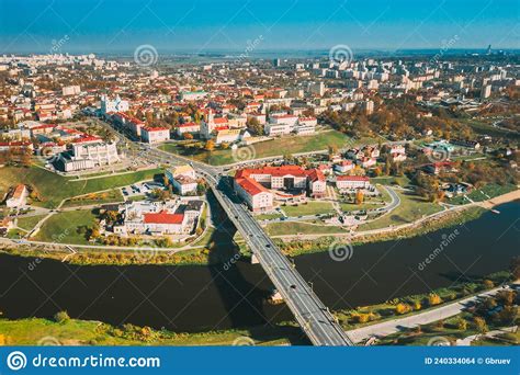 Grodno Belarus Aerial Bird S Eye View Of Hrodna Cityscape Skyline