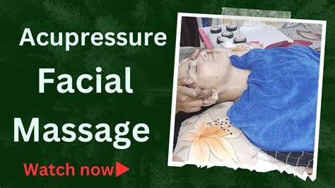 How To Do Acupressure Facial Massage Youtube