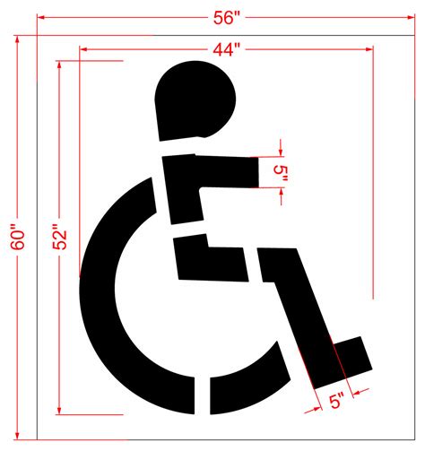 52 Ada Handicap Stencil — 1 800 Stencil