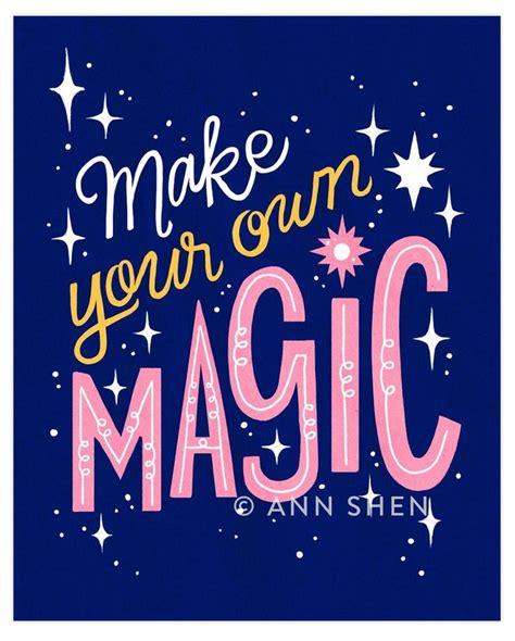 I've been needing to update this review for a while now. "Make Your Own Magic" // Ann Shen in 2021 | Lettering ...