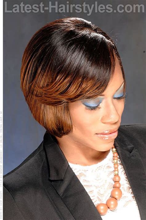 45 flattering weave hairstyles for black women in 2019 short weave hairstyles side swept