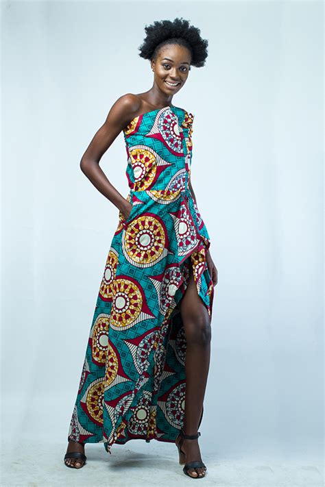 Ebony Ankara Print Ladies Maxi Dress Kipfashion