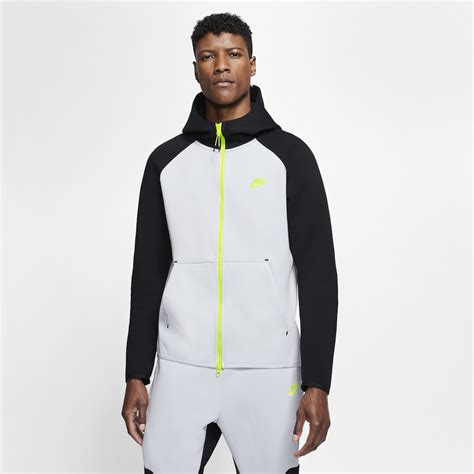 Nike Catching Air Tech Fleece Full Zip Hoodie In Black For Men Lyst