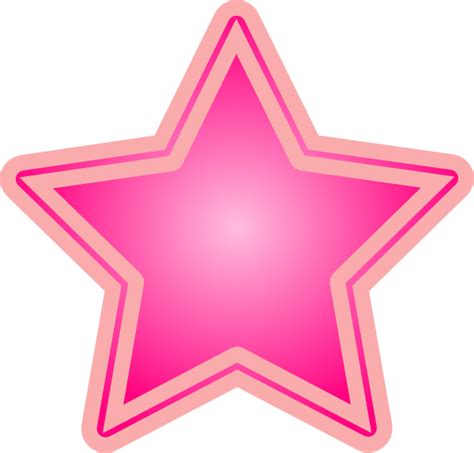 Pink Star Clip Art At Vector Clip Art Online Royalty Free