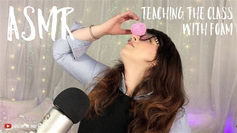 Asmr Teacher Role Play With Whispering And Foam Crinkling Youtube