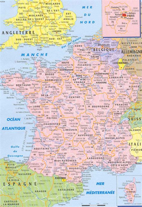 Carte De La France En Detail My Blog Serapportantà Carte De La France