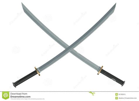 Samurai Katana Swords Royalty Free Stock Photography Cartoondealer