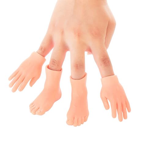 Buy Dr Dingus Tiny Hand And Feet Puppets 4 Of Each Plus 4 Handles