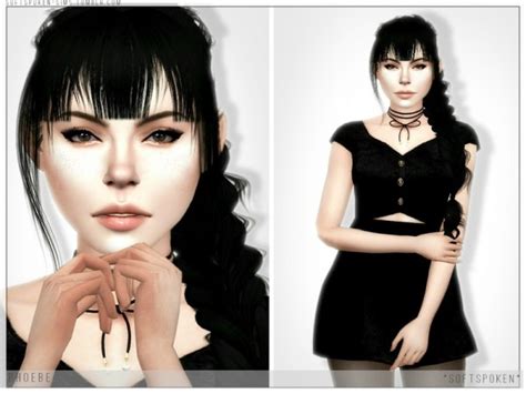 The Sims Resource Phoebe By Softspoken • Sims 4 Downloads