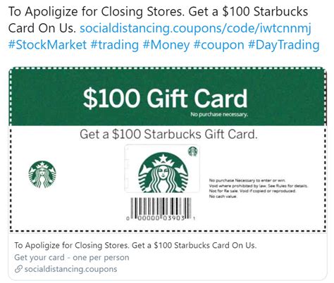 Is Starbucks Offering 100 Coupons During The Covid 19 Pandemic