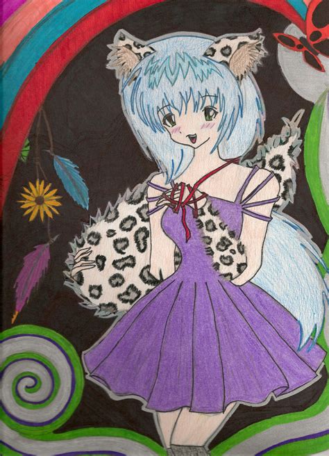 Anime Snow Leopard Girl By Anime Gir Love On Deviantart