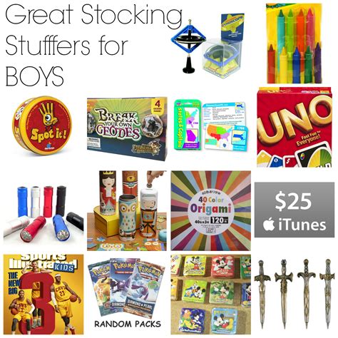 Just because stocking stuffers are small in size doesn't mean they have to be cheap or bad. Great Stocking Stuffers for Boys! - Brooke Romney Writes