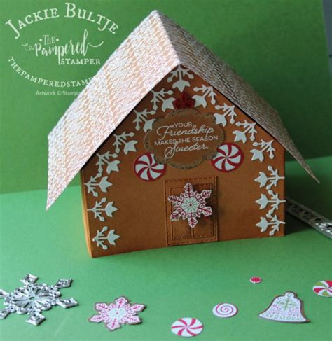 Gingerbread And Peppermint House The Pampered Stamper
