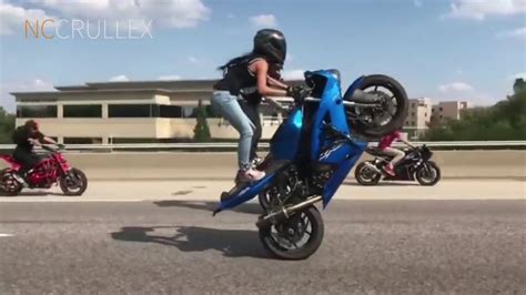 Girl Motorcycle Stunts 2018 Awesome People Youtube
