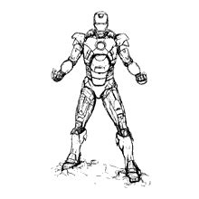 de 50 Desenhos do Homem de Ferro para colorir Grátis