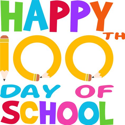 Feliz Día 100 De Escuela 11285920 Png