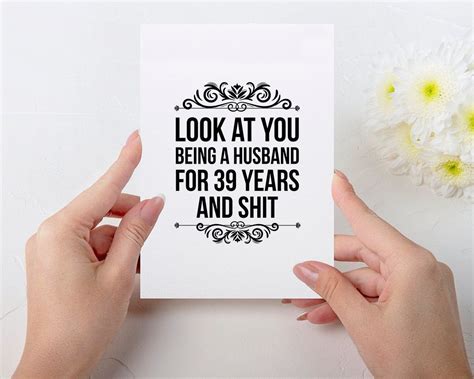 39 Year Anniversary Card 39 Year Anniversary T For Etsy
