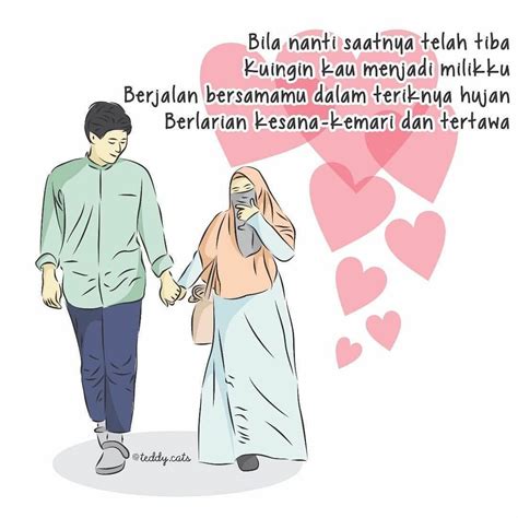 Gambar Kartun Pasangan Suami Istri Islami Adzka