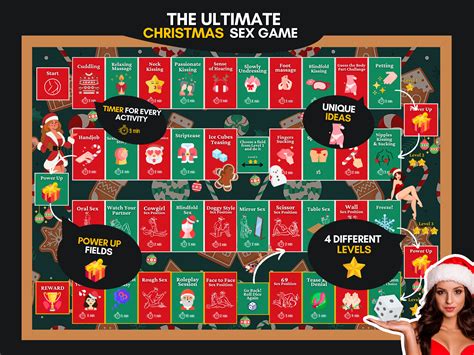Ultimate Christmas Sex Game Printable Sex Board Game With Over 40
