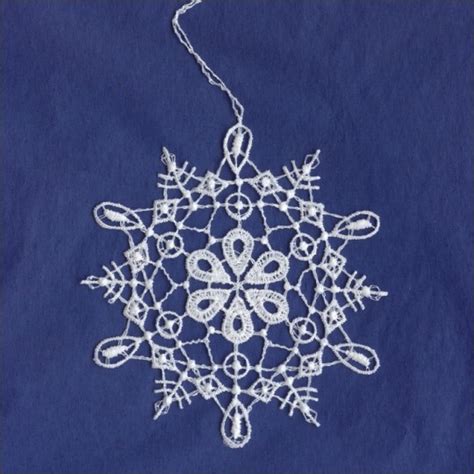 Lace Snowflake And Heart Ornaments From Germany