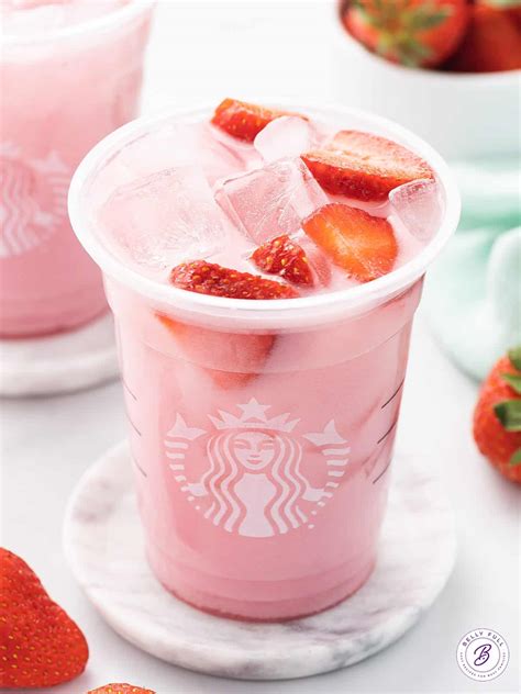 Starbucks Pink Drink Copycat Only 3 Ingredients Belly Full