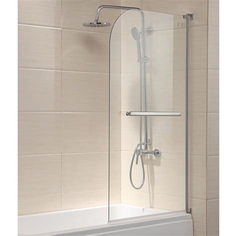 Radius Frameless Glass Over 180 Degree Pivot Bath Shower Screen Door