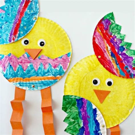 Paper Plate Easter Chick Kids Craft Simply Today Life