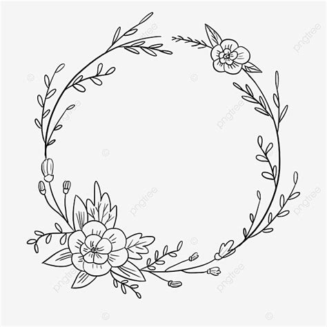 Black Hand Painted Line Side Wedding Decoration With Enclosed Round