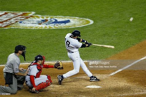 New York Yankees Aaron Boone Hits A Solo Home Run In The 11th Inning