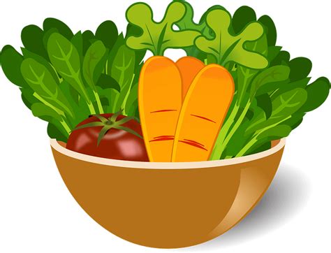 Bowl With Raw Vegetables Clipart Free Download Transparent Png