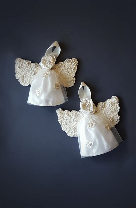 If you're easing into the idea of a colored gown, pale pink is a good place to start. Guardian Angel Ornaments (With images) | Wedding dress ...