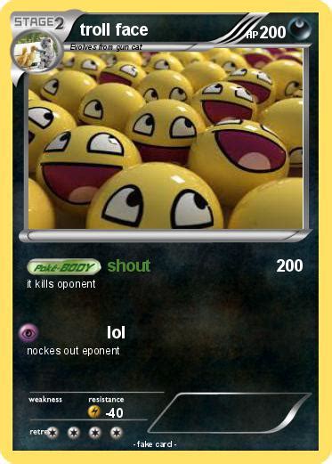 Pokémon Troll Face 1462 1462 Shout My Pokemon Card