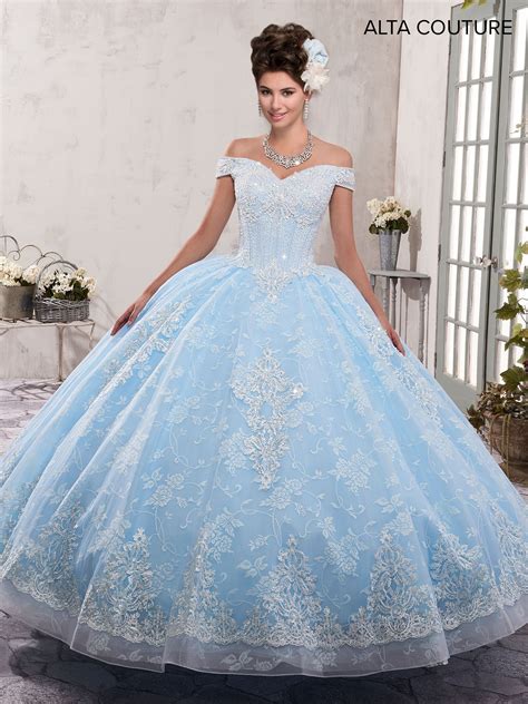 Tulle Over Lace Quinceanera Ball Gown Features Off Shoulder Sweet Heart
